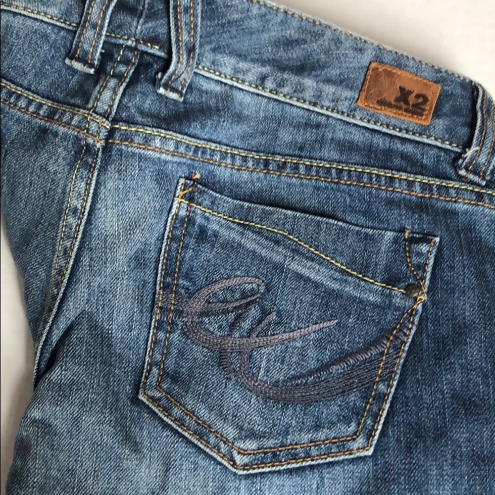 Expresa long denim shorts